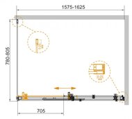   CEZARES STYLUS-SOFT (1575-1625x780-805x1950) AH-1-160/80-C-Cr  /