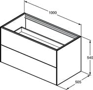    Ideal Standard CONCA (1000x505x540) 2 ,    T4357Y1