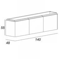    Cezares STYLUS (140x48x55) , 6 , : Verde opaco 55299