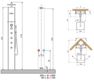   Novellini Cascata 1 2232108 , /, , .   ,  CASC1VM-H