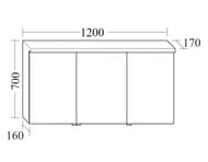   Burgbad Lin20 1200700170 LED, , 3 , ,  SPQK120LF5357