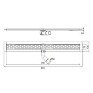      ACO Showerdrain B L=785 h=77,  , : 