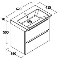    Berloni Bagno Spazia (620415570) 1 ,2 ,   SPZBA2C001CX