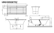   Villeroy & Boch SQUARO EDGE 12 (1800800595) , , UBQ180SQE7DV-01