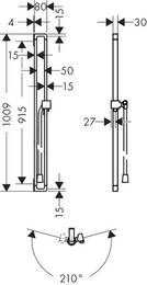  Axor Citterio E 36736000   0,90 ,  1,6, 