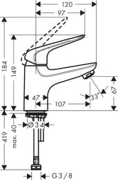     Hansgrohe Novus 71050000   ,  70 