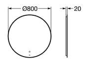  Roca Luna 80080020 , LED ,  .,  ZRU9307558