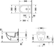   DURAVIT STARCK 3 365540355   ,  2230150000