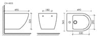   Ceramicanova Metropol 300370490 , .  , ,  CN4003