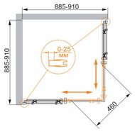   CEZARES STYLUS (885-910-885-910x1950) O-M-A-2-90-C-Cr  /