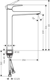  Hansgrohe Metropol 32512670   ,   , 260,  