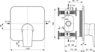 Ideal Standard TESI    A6585AA  ,  47 , HWTC & CLICK, 