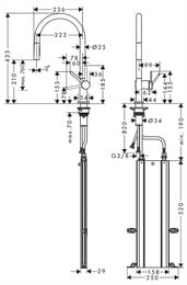  Hansgrohe Talis M54   210  ,   2jet sBox  72801800