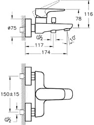   / Vitra X-Line , ,  , : A42324EXP