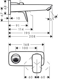  Hansgrohe Logis 71220000   , ,  195, 