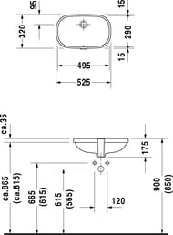    DURAVIT D-CODE 495290175  . , 0338490000