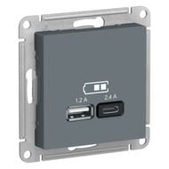  Systeme Electric ATLASDESIGN USB A+, 5/2,4, 25/1,2, ,  ATN000739