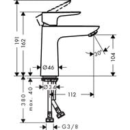  Hansgrohe Talis E 71712000  , ,   104, : 