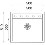  TOPZERO Georgia 560.510-58 (560x510x200) , beach