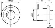     Ideal Standard SEPTA PRO XS P2 ,  , R0184AC