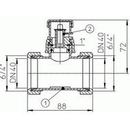    HL 902T/40  -  DN40 1 1/2x1