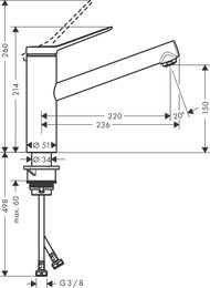  Hansgrohe Zesis M33 1jet   150 , , 74802800