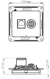  Systeme Electric GLOSSA   +  RJ45, . 5,  GSL000289