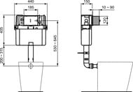 Ideal Standard   PROSYS BUILT IN CISTERN 150 M    R014167