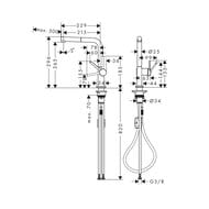  Hansgrohe Talis M54   270  , 1jet,   . 72808340