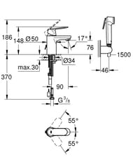  Grohe EuroSmart Cosmopolitan 23125  ,   