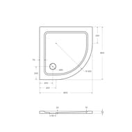     CEZARES (80080035)  TRAY-M-R-80-550-35-W 