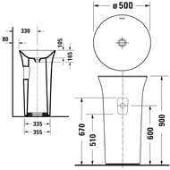   Duravit White Tulip 2702500070  .  ,   , 