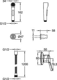  Jacob Delafon Elate E24610-CP    , : 