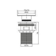   BelBagno BB-PCU-07-CRM Click-Clack  ,   , 