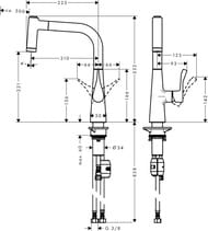  Hansgrohe Metris M71   220     14834000