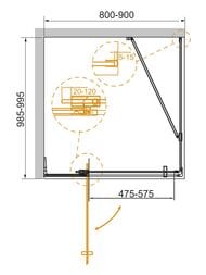   CEZARES SLIDER (800-90010001950) AH-1-100-80/90-C-Cr  / 