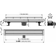   Alcaplast Fit and Go APZ23-DOUBLE9-750  L=750, ,  