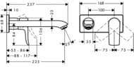  Hansgrohe Metris 31086000  , , ,  225,