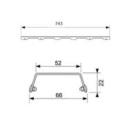    TECEdrainline  "steel II" 800,    600883