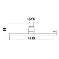   Paffoni Master d.225 ZSOF074ST , 