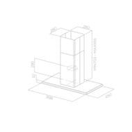  ELICA Galaxy Island WHIX/A/90x45 LED, 900x450 , 12003/, 270, ./ PRF0019192B