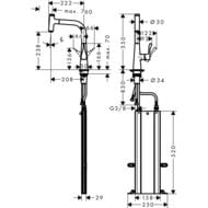  Hansgrohe Metris Select M71   240    73802000