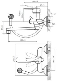    VARION Armaturen KRONA 9029 97 3 ,   400, 