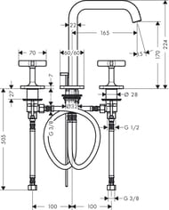  Axor Citterio E 36108000   165,3 ,   