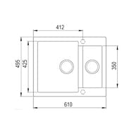  TEKA CLIVO 60 S-TQ 1 1/2 B ALUGRAUMETALLIC 40148031 (610495) , . ,