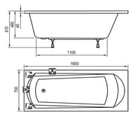   RAVAK DOMINO PLUS 16070 