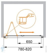 !   CEZARES ANIMA (782-8221950) W-BS-80-C-Cr  ,  