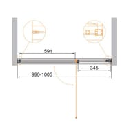   CEZARES URBAN-B-12-100-C-NERO (990-1005x1950)  ,   