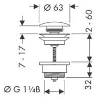 Hansgrohe  Push-open    ,   50100700