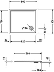   Duravit Starck 900800 720118000000000